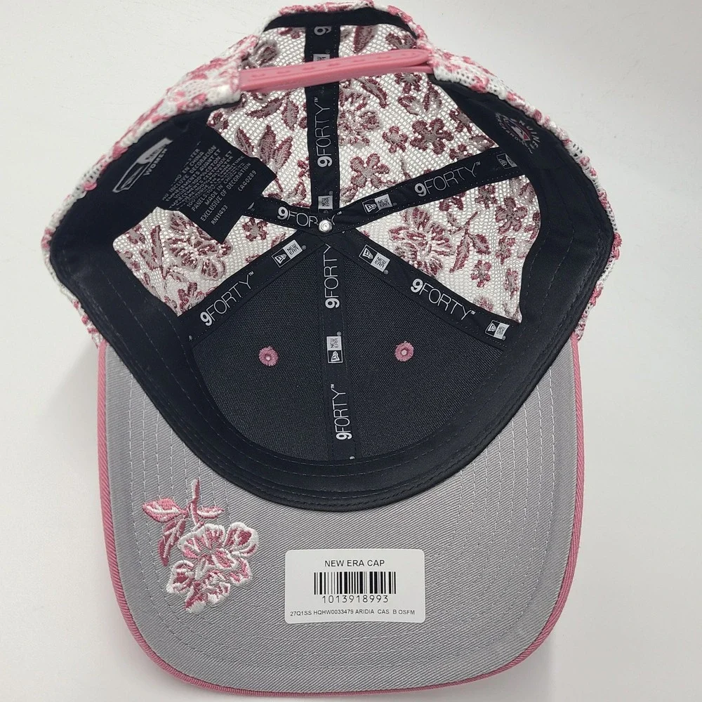 Women Arizona Diamondbacks Hat Snapback Mesh New Era 9Forty Pink Floral M-Crown